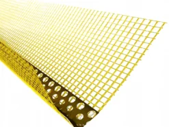 Narożnik aluminiowy z siatką żółtą 2,5 mb 8x12 cm